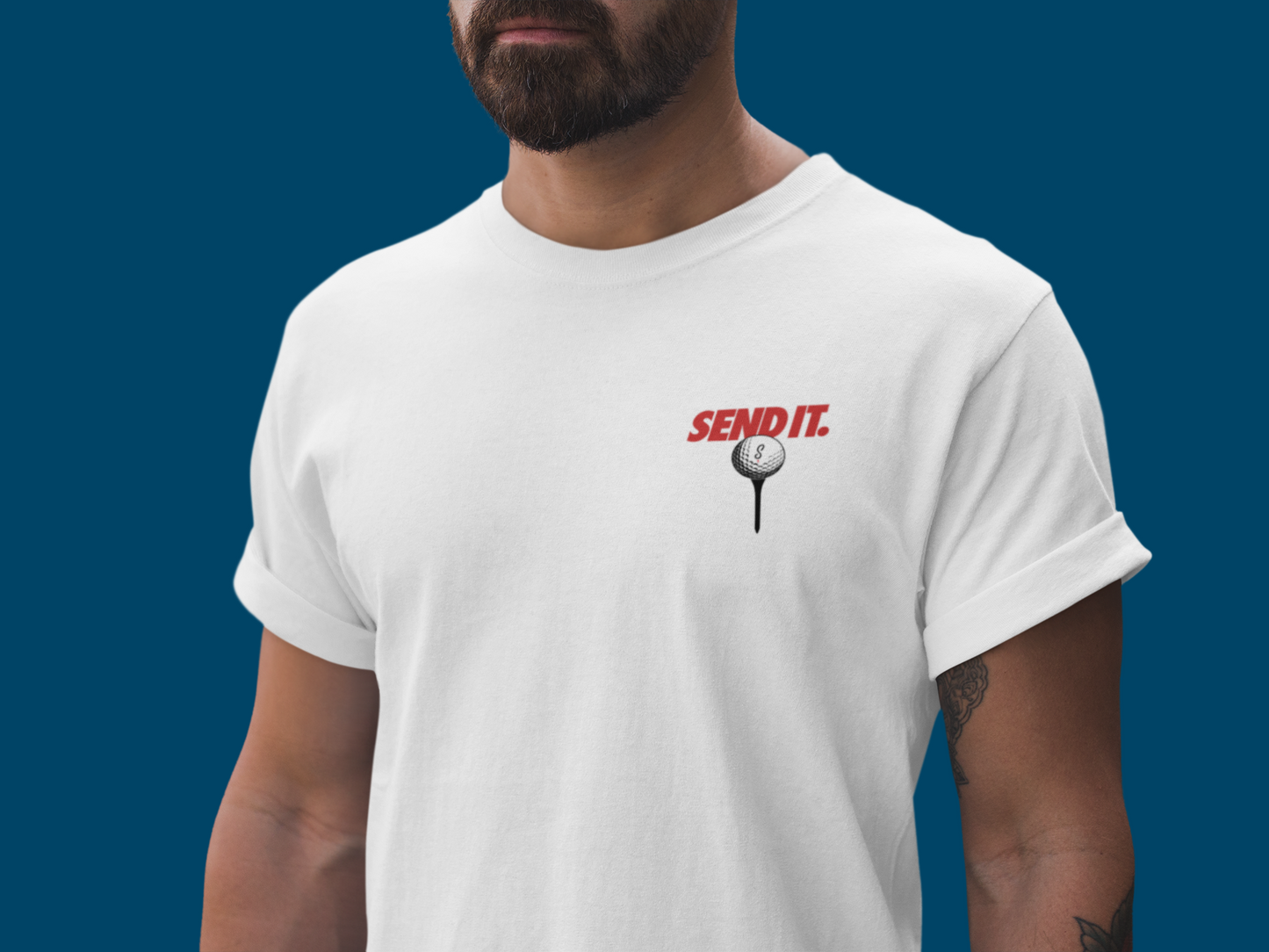 Sunday Stripe "Send It" Golf Tee Shirt